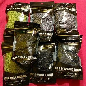 7 bags hard wax beads